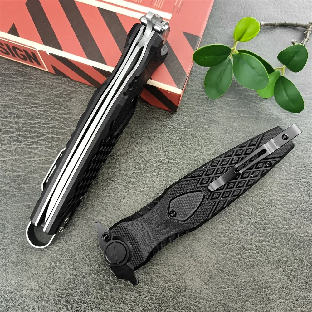 Russian HOKC Tactical Military Folding Knife D2 Blade Black G10 Handle Outdoor Hunting Survival Knives Camping Sharp Pocket Tool