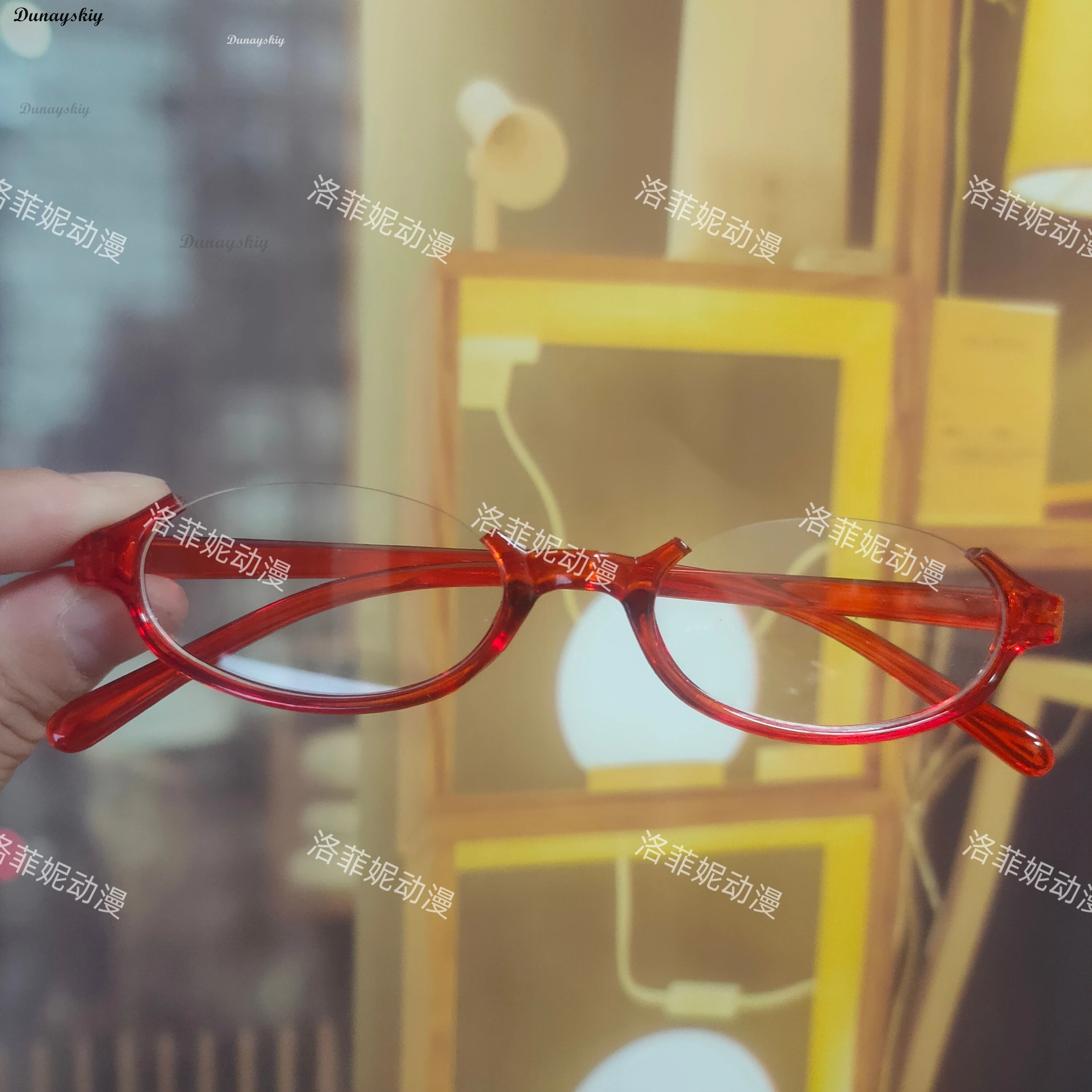 $*()Seiko Ayase COS Anime Dandadan Roleplay COS Glasses Patch Halloween Party For Women Men Accessory Props @#$%^&*!()