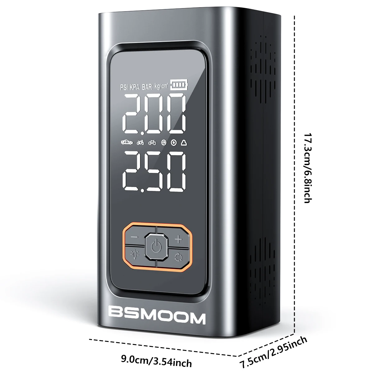 1500A/1000A PEAK Multifunktionaler Notfall-Starthilfegerät mit 150PSI Luftpumpe, digitalem Reifenfüller, tragbarem Autobatterieladegerät, für alle Benzin-/10L-Dieselmotoren, LED-Notlicht & USB-Ladefunktion, Auto-Notfallwerkzeug. Geeignet als Weihnachtsgeschenk – Detail 10