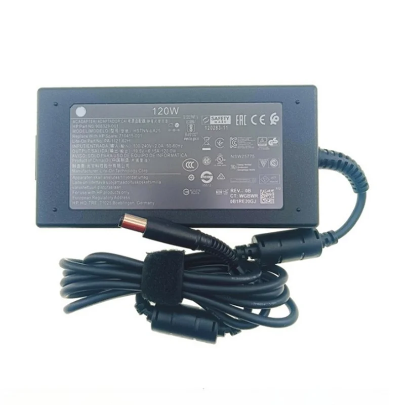 NEW ORIGINAL Laptop Power Adapter for HP All in One 8460W 8560W DV4 DV6 19.5V-6.15A 120W 906329-001 710415-001 HSTNN-LA25