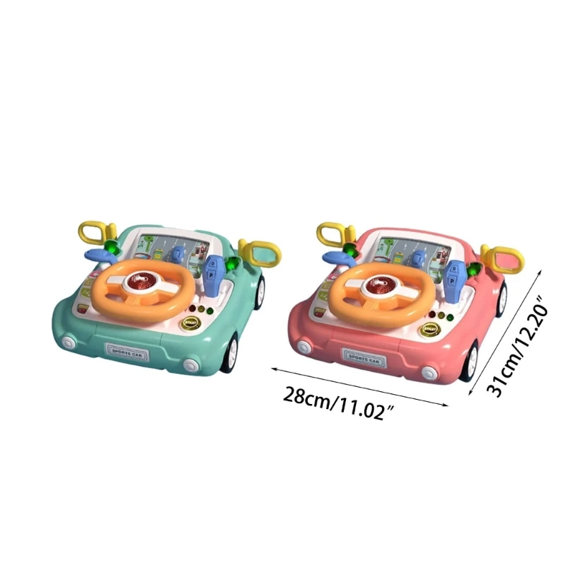 F19F Kids Learning Driving Toy Steering Wheel Pretend Play for Children Toddler