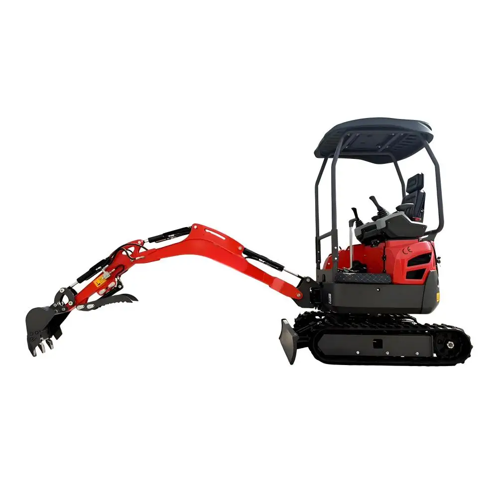 Factory Outlet Mini Escavadeira Chinesischer Bagger 1,5 Tonnen Großhandel Multifunktionaler neuer Raupenbagger Kubota gestempelte Schale