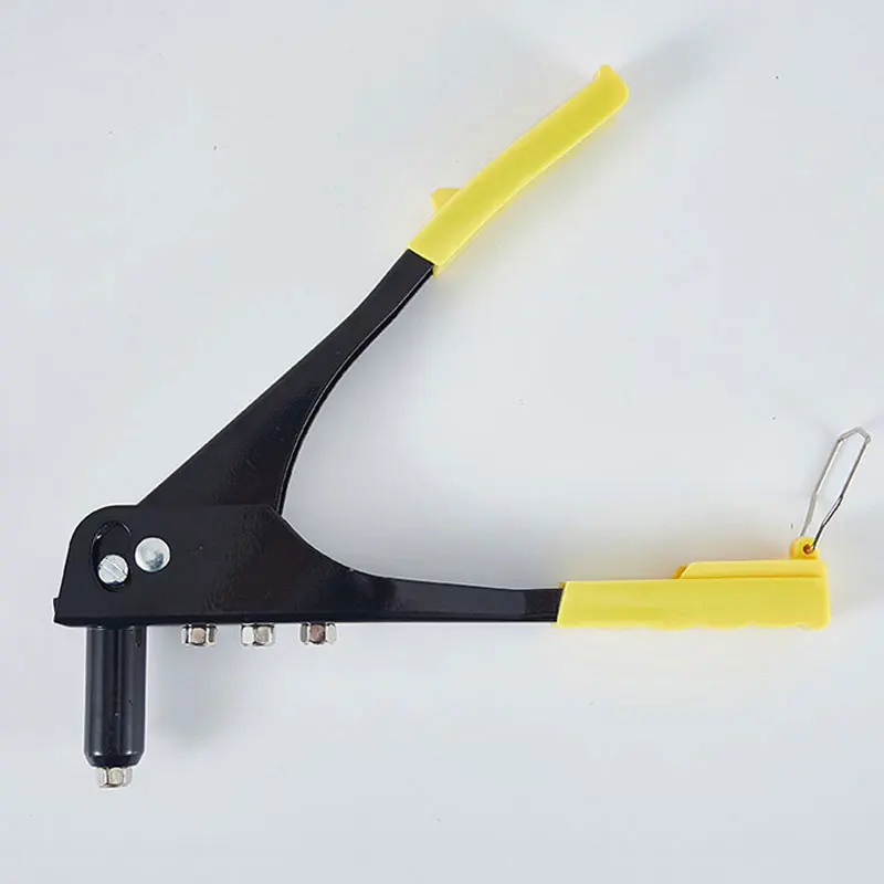 Hand Rivet Gun Manual Nut Core Pulling Riveter Nail Tool 4 Dies 2.4mm 3.2mm 4.0mm 4.8mm Nutsert Riveter Gun Hand Tool Repair Kit
