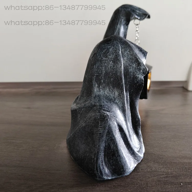 2026 New Gothic Ghost Easter Decorative Lantern Hell Reaper Resin Ornament