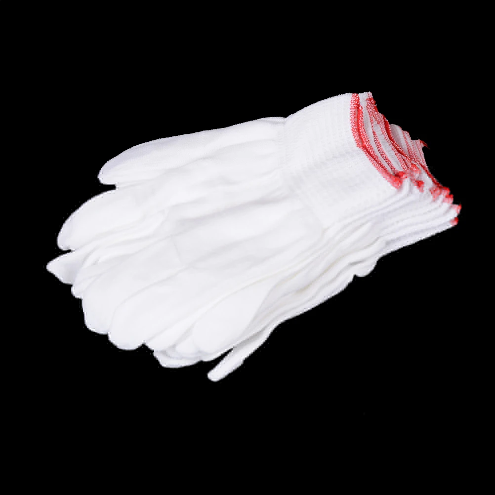 New 5 Pairs General Purpose White Cotton Lining Gloves Health WorkHot