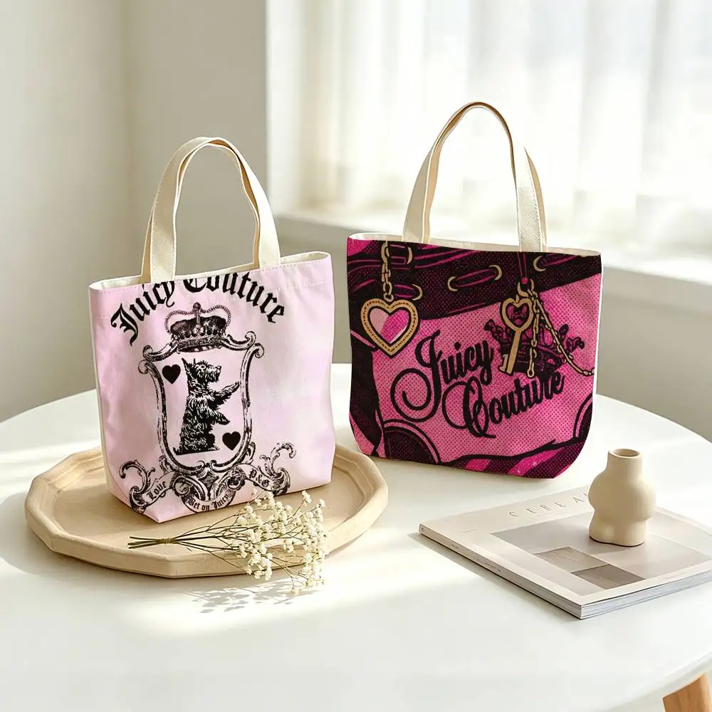 J-Juicy JC C-Couture Printed Canvas Tote Bag Shoulder Bag Commuter Mommy Shopping Bag