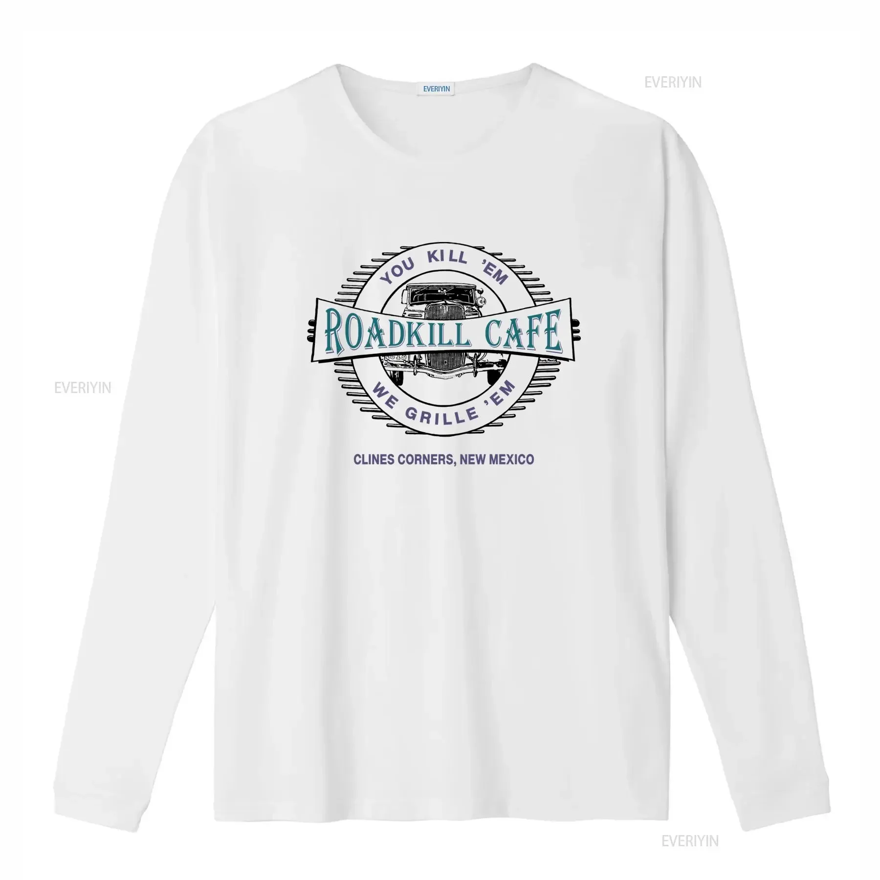 Vintage Roadkill Cafe T Shirt Medium You Kill 'em We Grill Retro Car Design New Mexico Themed vintage Washed Slightly