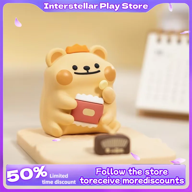 

Little Bear Bug Comes Mobile Phone Stand Desktop 2025 New Cute Cartoon Ornament Original Bedside Creative Office Decoration Toys