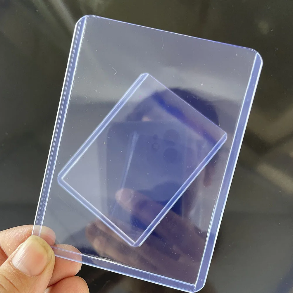 

100Pcs Business Cards Covers Wear-Resistant Reusable Simple Style Game Card Holders Cards Sleeves Simple Style Cardholders