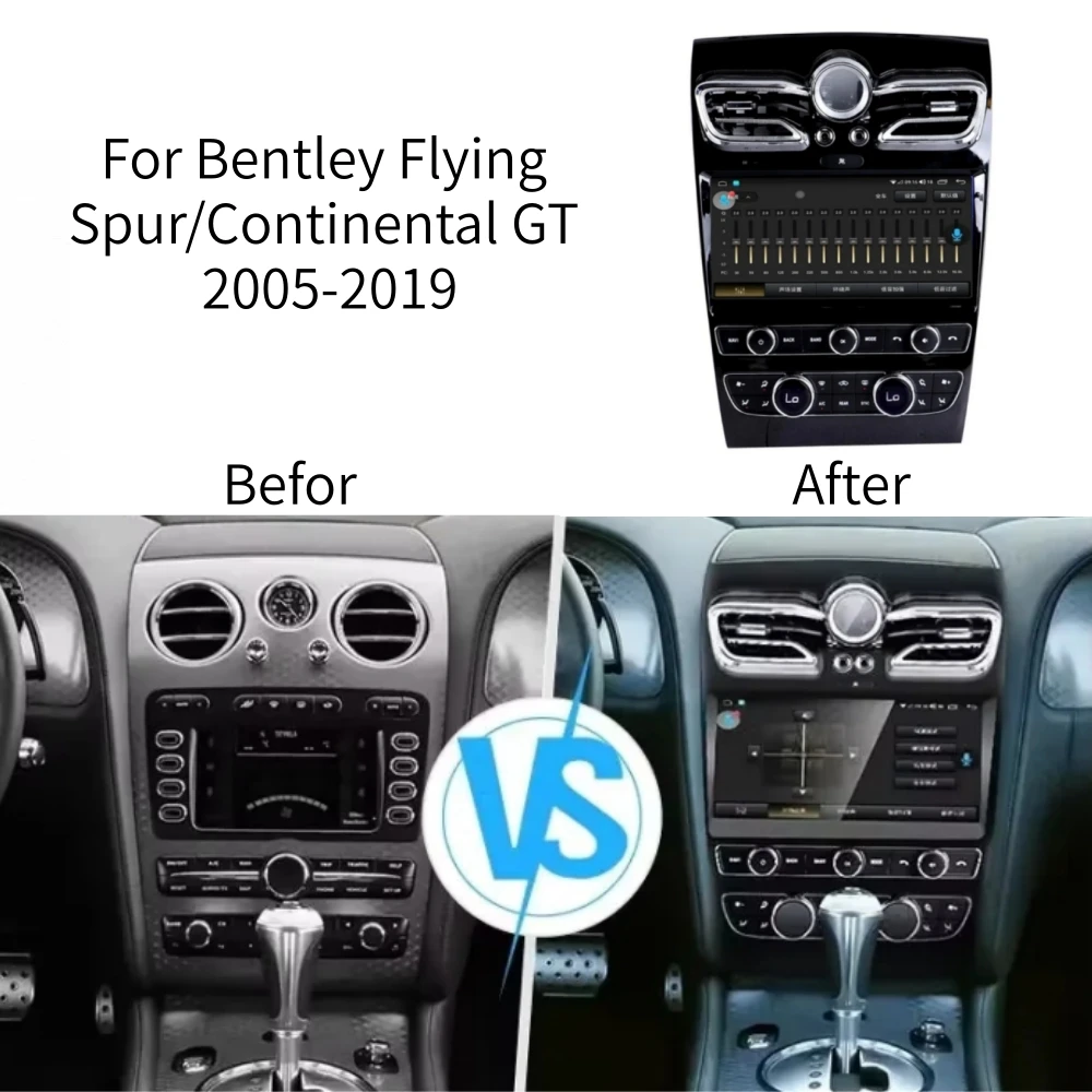 

Android 14 For Bentley Flying Spur/Continental GT 2005-2019 Car Radio Player GPS Navigation Auto Head Unit Carplay