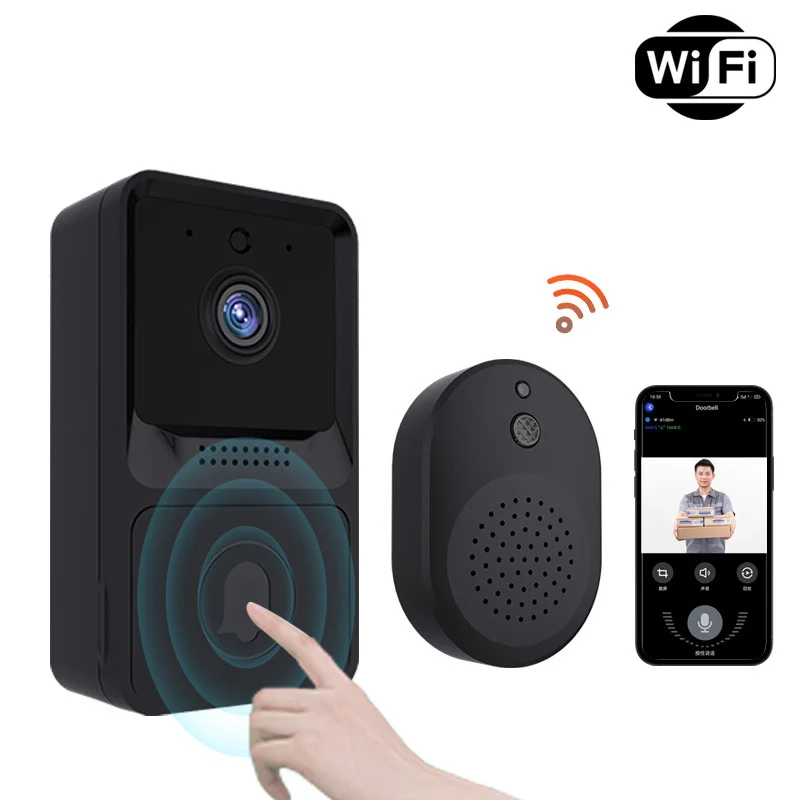 

Wifi Intelligent High-definition Night Vision Doorbell Household Wireless Visual Intercom Door Bell Video Camera Alarm Monitor