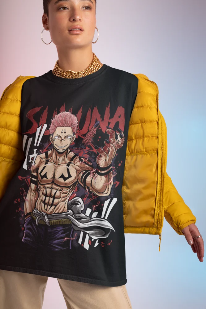 Sukuna T-Shirt Gojo Satoru Megumi Itadori Yuji Jujutsu Kaisen Horror Gift Shirt