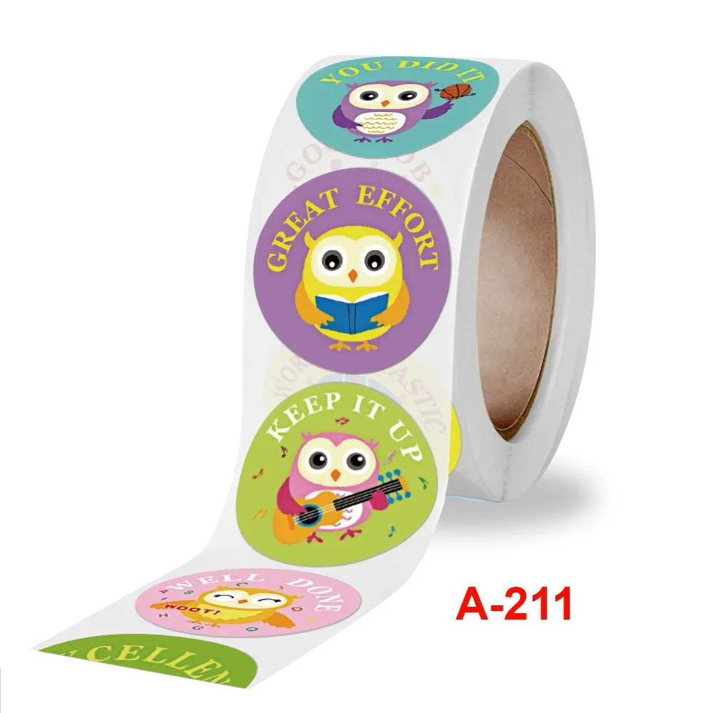 50-500pcs Cartoon Animal kids Sticker Cute Toy Game Sticker DIY Gift Sealing Label Student Decoration Stationery Notebook Supp