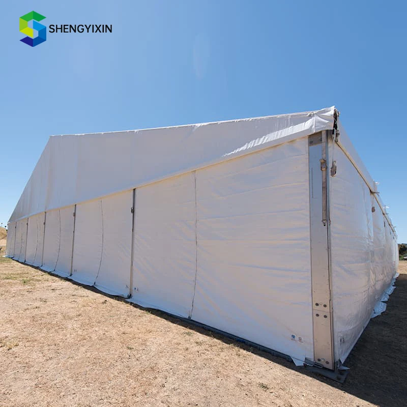 Industrial Storage Tent With High Ceiling Durable Canopy Easily Assembled Customized Outdoor Function Aluminum Warehouse Tents