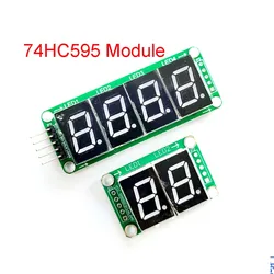 0.5 Inch 2 3 Digit 4 Segment LED Digital Tube Module 5-Pin Digital Display Module 74HC595 Controller Seamless Series Connection