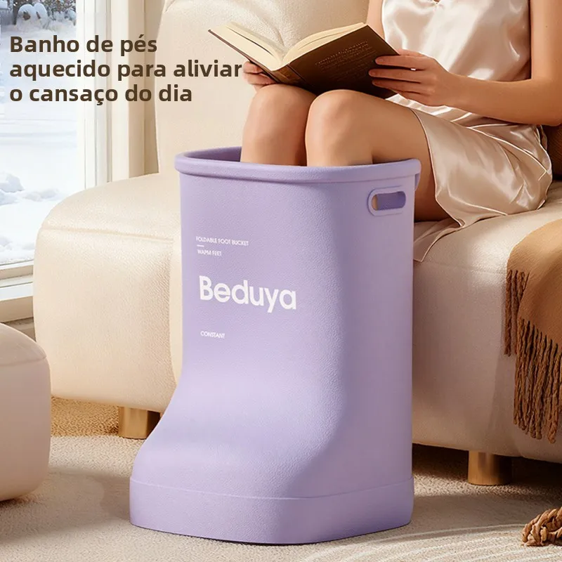 thermal-foot-bath-tub-with-sun-protection-sleeve-high-massage-deep-bucket-constant-temperature-over-knee-wash-water-foot-soak