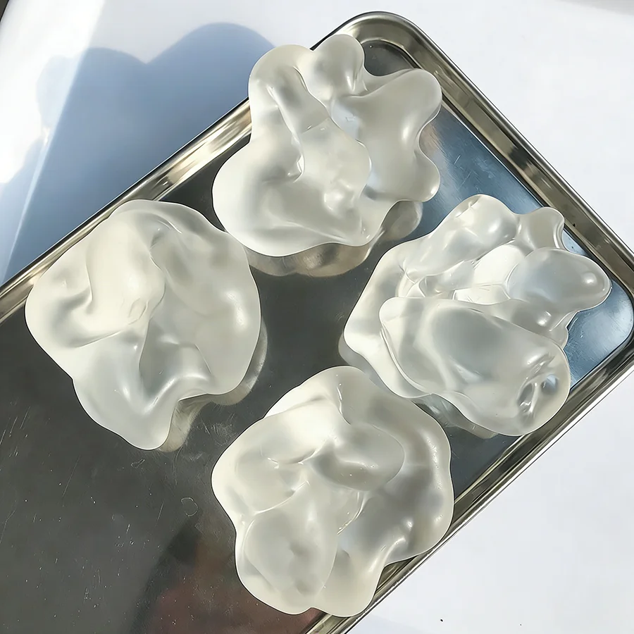Ultraklarer Kokosnussöl-Squishy-Ball aus TPR, formbar, weiches Fidget-Spielzeug, langsam zurückfedernd, Stressabbau, ASMR, Dekompression, Desktop-Spielzeug – Detail 3