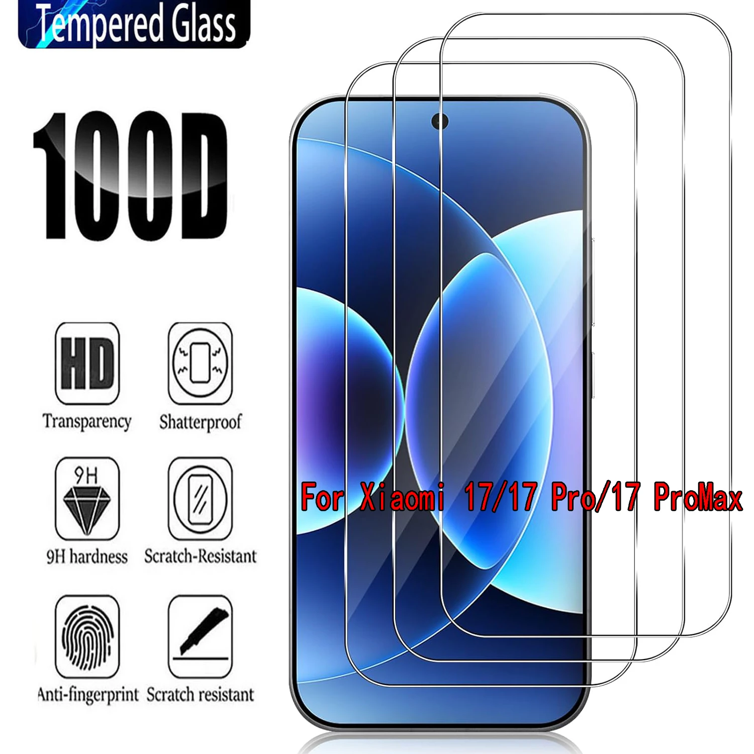 2/4 قطعة 0.2 مللي متر HD واقي للشاشة فيلم ل Xiaomi Mi 17/Mi 17 Pro/Mi 17 Pro Max الزجاج المقسى