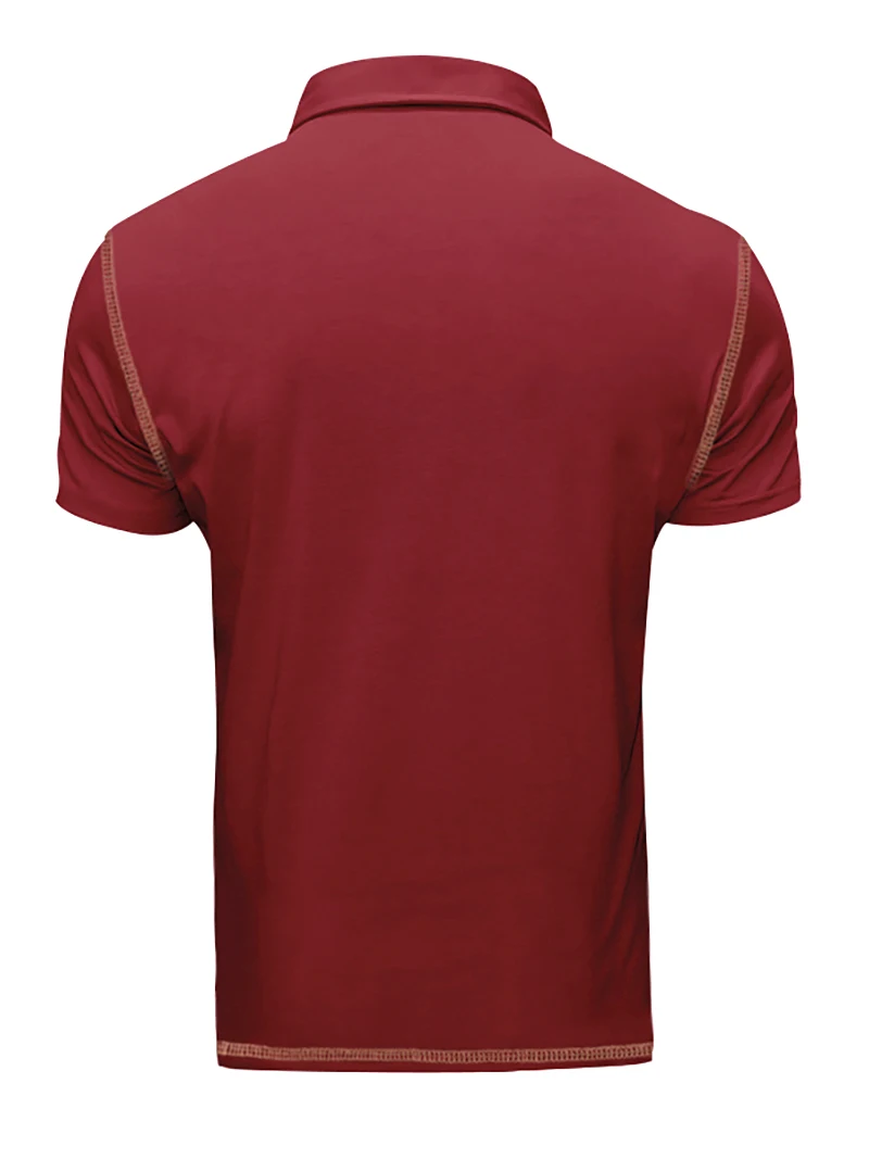 2024 New Summer Mens Lapel Pocket Polo Shirt Breathable Polyester Short Sleeve Tops Casual Daily Office Business Wear For Men