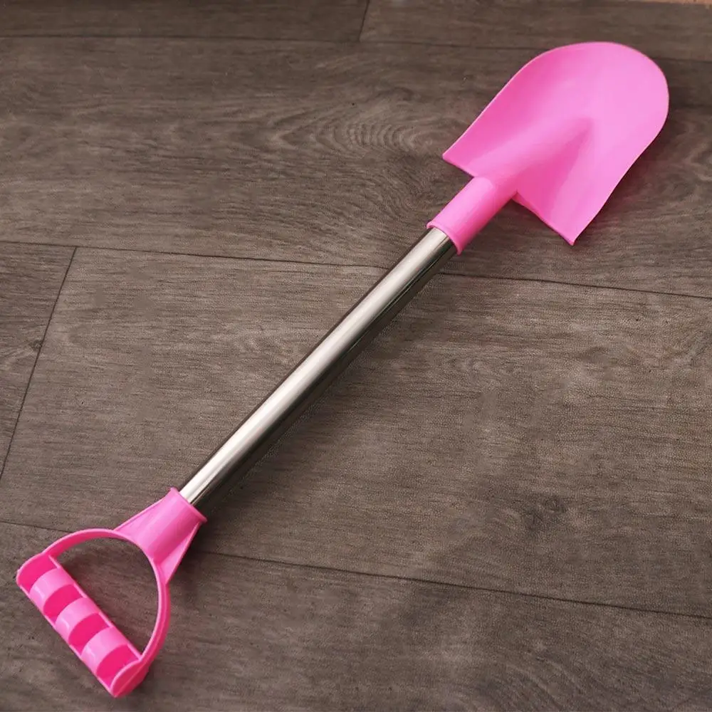 Stainless Steel Beach Shovel Gardening Digging Play House Digging Sand Shovel Plastic Sand Tools Pointed Shovel Toy Summer