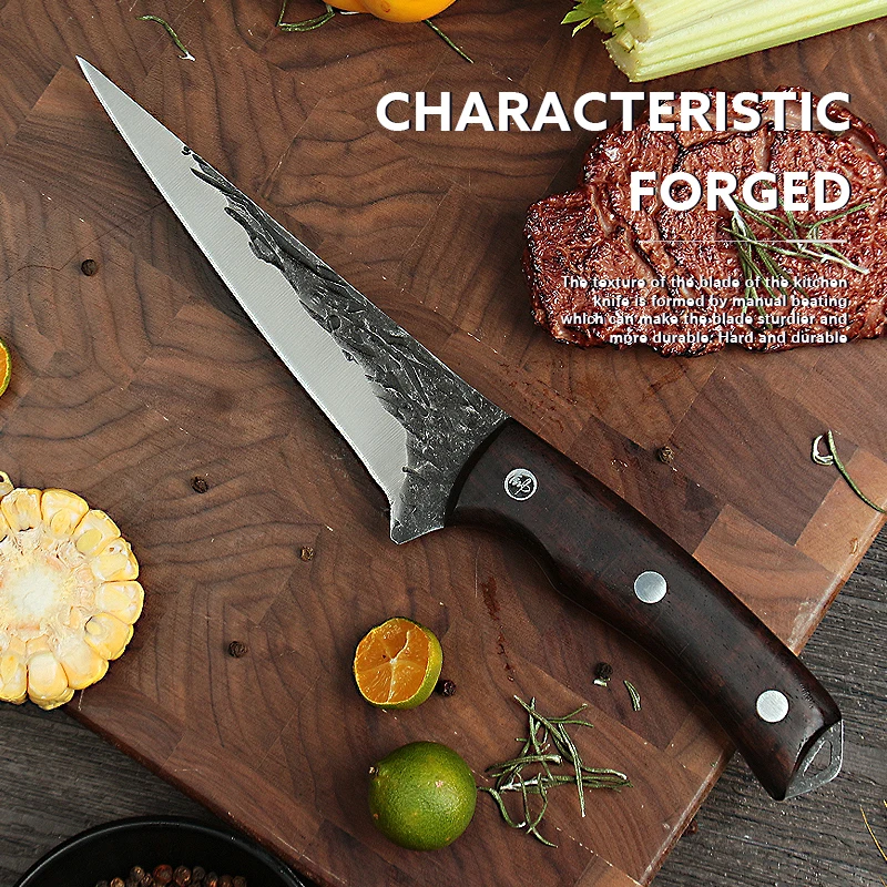 Butcher Knife High Carbon Steel Handmade Forged Kitchen Knives Chinese Meat Cleaver Knife Cooking Tool Fishing Knives Cuchillos