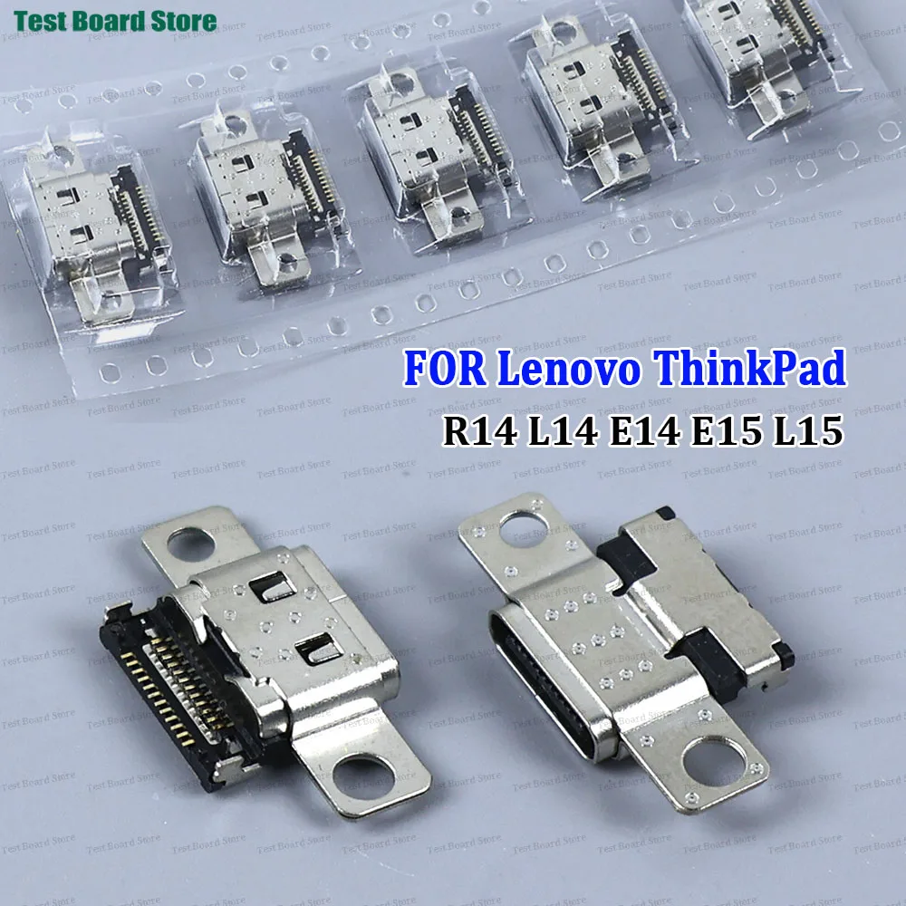 2/5/10pcs For Lenovo ThinkPad R14 L14 E14 E15 L15 DC Power Socket Connector Type-C USB Charging Socket Port