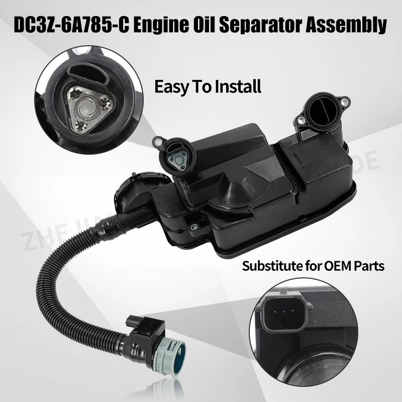 DC3Z-6A785C Oil Separator Assembly DC3Z6A785C BC3Z6A785A For Ford F250 F350 F450 F550 6.7L 2011-2016 BC3Z6-A785C BC3Z6A785C