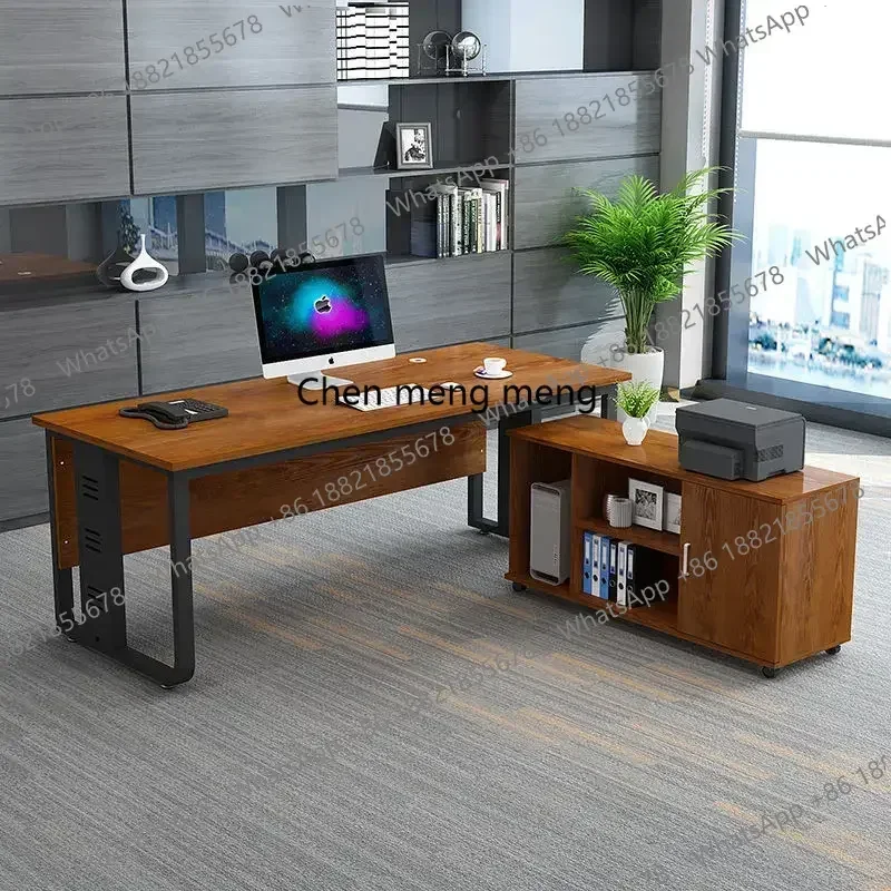 Hot sales Long Drawer Office Desk Organizers Space Saving Nordic European Office Desk Minimalist Wooden Escrivaninha Unique Furn