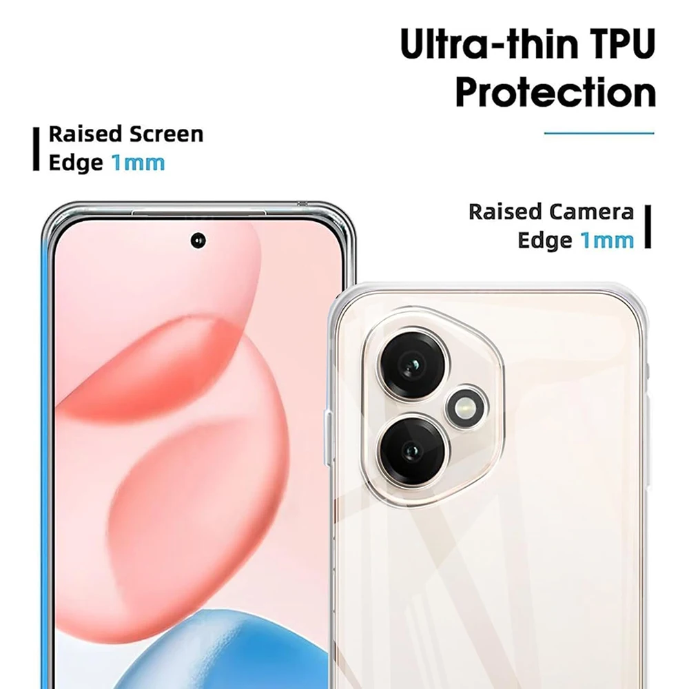 1.2 มม.ซิลิโคนบางเฉียบนุ่มสําหรับ Huawei Honor 400 200 90 70 50 Lite Pro ใสปกหลัง Honor400Pro SHELL