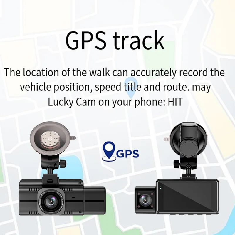 Dashcam  Cameras with 3 Channel 4k WiFi High Quality Dash Cam Front and Inside Back Dash Camera for Car