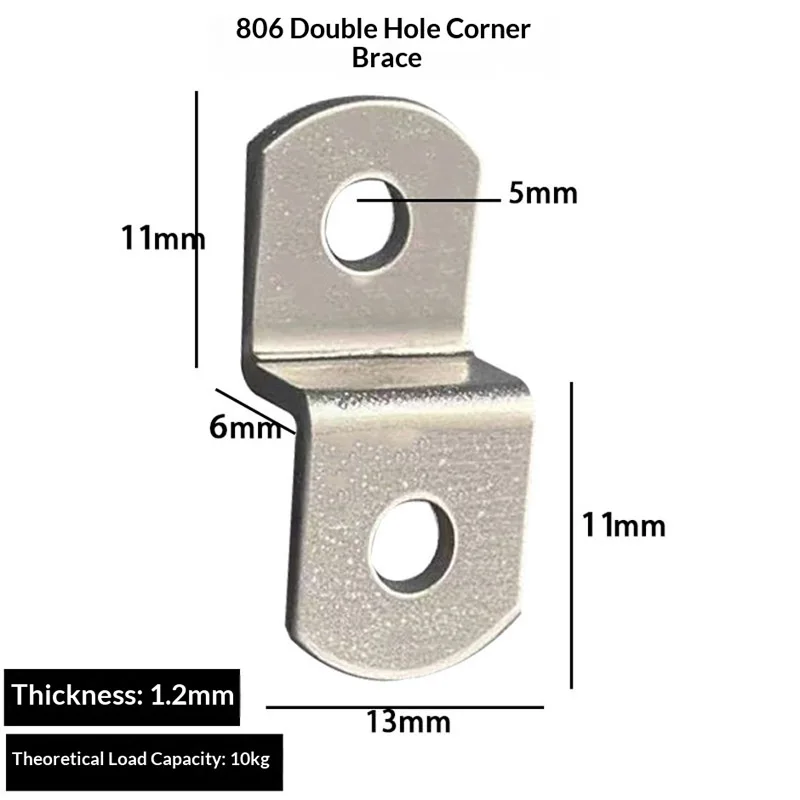 4PCS Furniture Connecting Piece Photo Frame Z-Type High Low Pressur Plate Decorative Painting Backboard Fixing Piece Corner Code