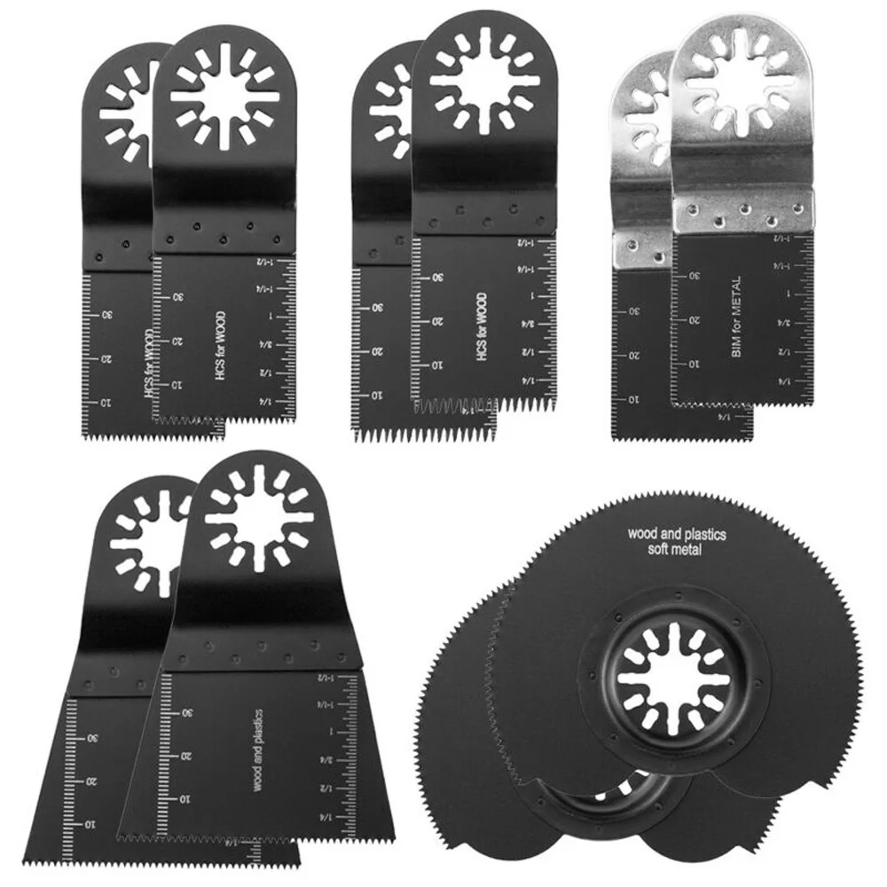 Hoja de sierra oscilante multifunción para Dremel, Makita, Dewalt, Bosch, Ryobi, Fein, Milwaukee, Worx, Ridgid, Multimaster, 10 piezas