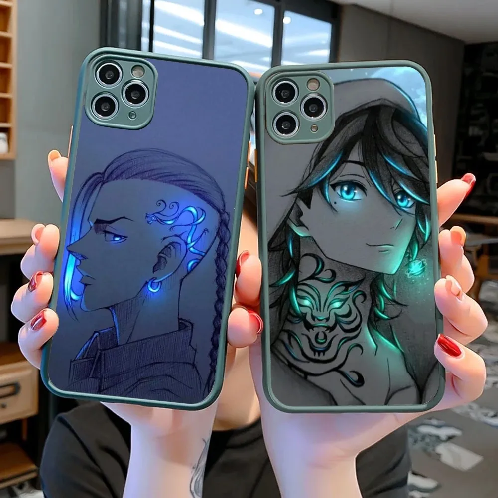 Tokyo Revengers Anime Phone Case for iPhone 14 11 12 13 Mini Pro Max 8 7 Plus X XR XS MAX Translucent Matte Cover