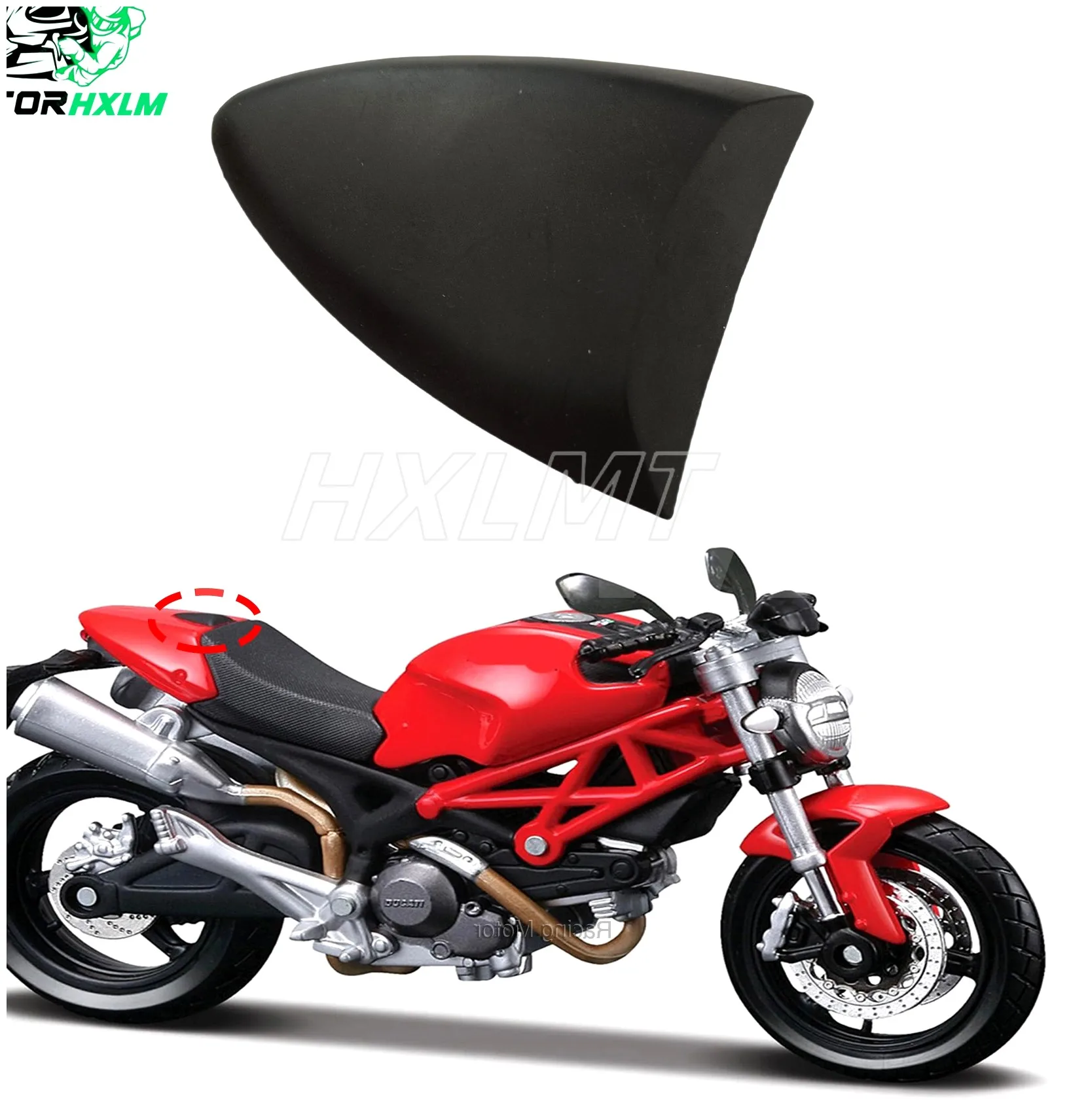 Motorcycle ABS Rear Passenger Pillion Seat Cover Hard Cowl Hump For Ducati Monster 696 795 796 2008-2014 1100 1100S 2009-2011 |