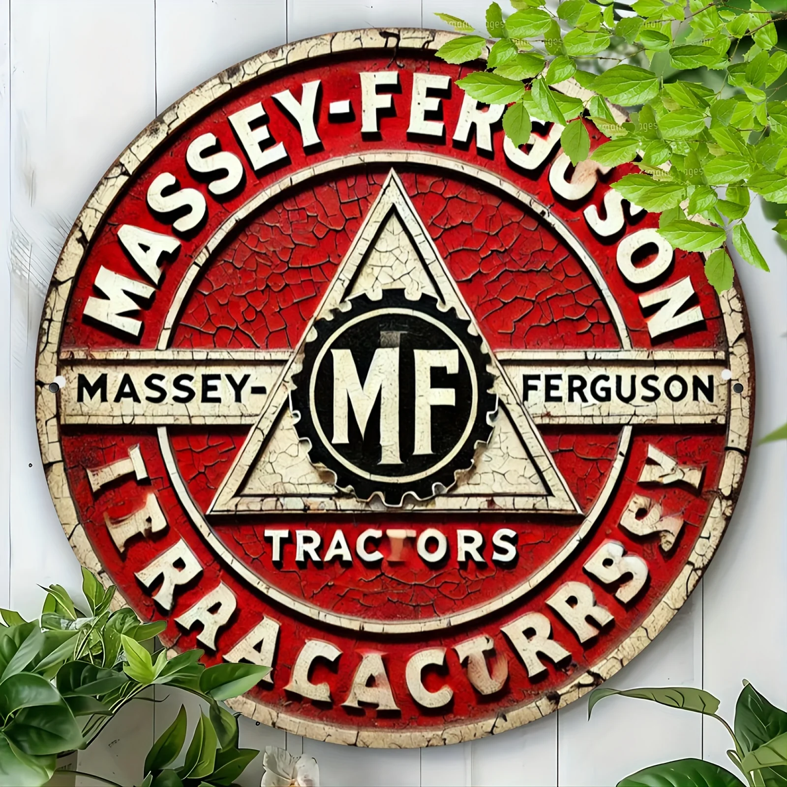 Massey-Ferguson Tractors Vintage Round Aluminum Sign - 8