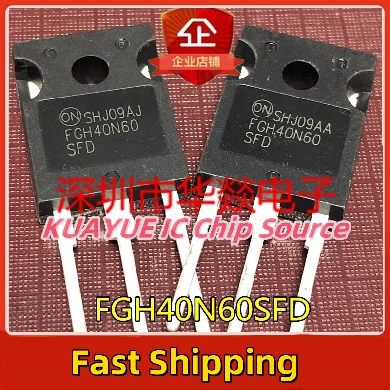 10PCS-30PCS/FGH40N60SFD   TO-247 600V 40A/ Fast Shipping Quality Guarantee