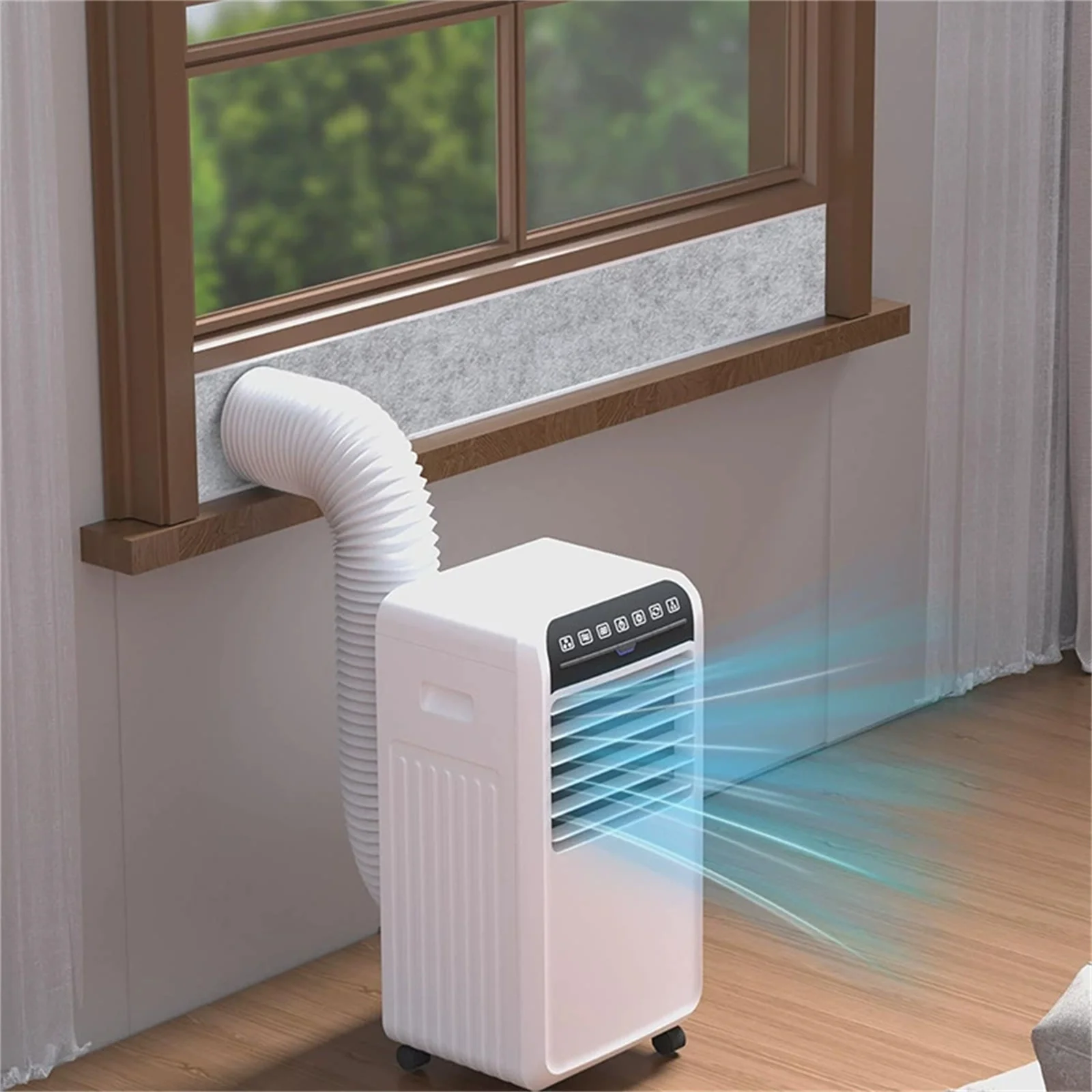 Adjustable Foam Panel Window Insulation Strip Portable Ac Sealing Board Noise Reduction Weatherproof Plug Mobile Air Conditioner