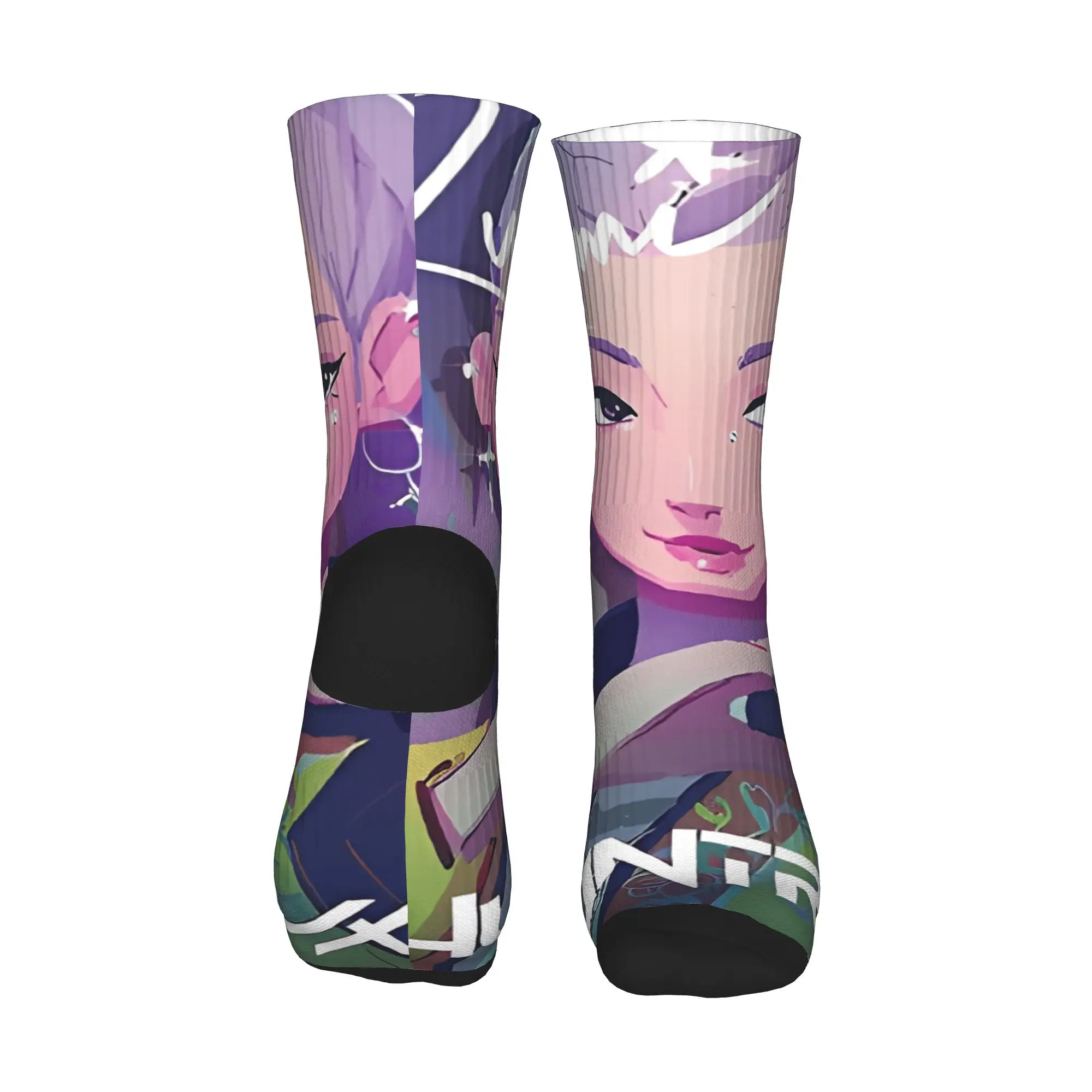 Anime K-Pop Demon Hunters Huntrix Huntrix Calze Moda Calzini da uomo Caldi morbidi Calzini Primavera Skateboard Design Anti Calzini Regalo