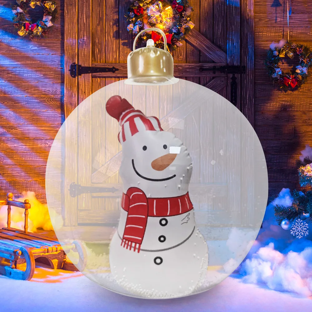 كرة زينة عيد الميلاد القابلة للنفخ، كرة عيد الميلاد البلاستيكية القابلة للنفخ، زينة عيد الميلاد المشهورة مناسبة للاستخدام الداخلي والخارجي #3