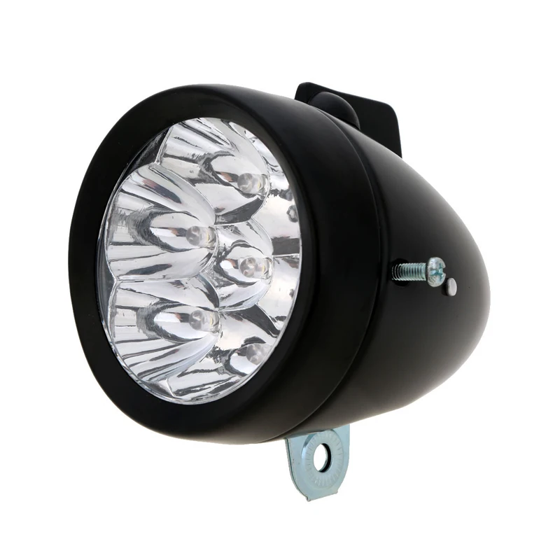 AliExpress NONE Retro Bicycle LED Front Light  Electric Scooter MTB Bike Headlight Vintage Style Cycling Head Lamp for Night Riding Black