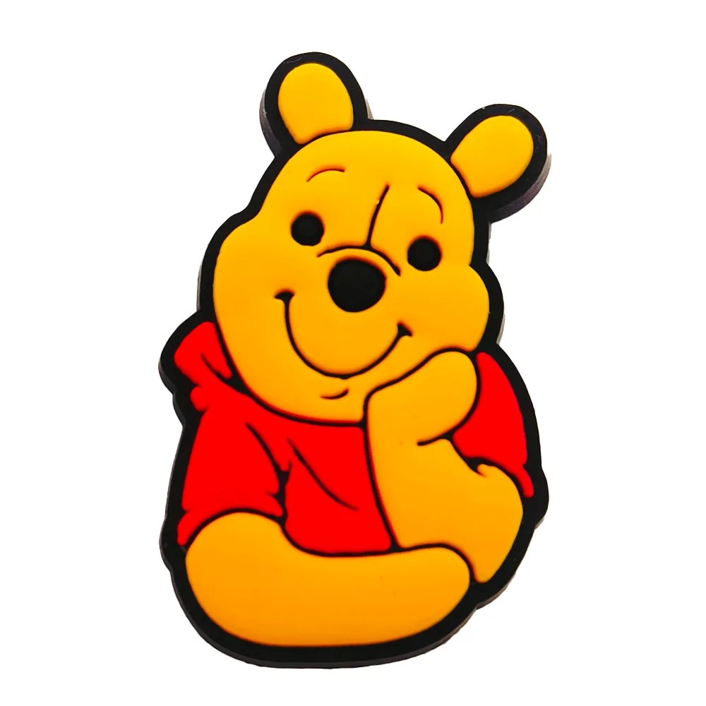 MESUCA Random Set Winnie the Pooh Shoe Charms Mixed Wholesale PVC Decorative Buckles, Shoe Charms DIY Shoe Accessories, Gifts
