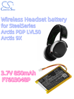 battery Cameron Sino batteries Wireless Headse 3.7V 850mAh for SteelSeries Arctis PDP LVL50 Arctis 9X FT603048P CS-SLX900SL