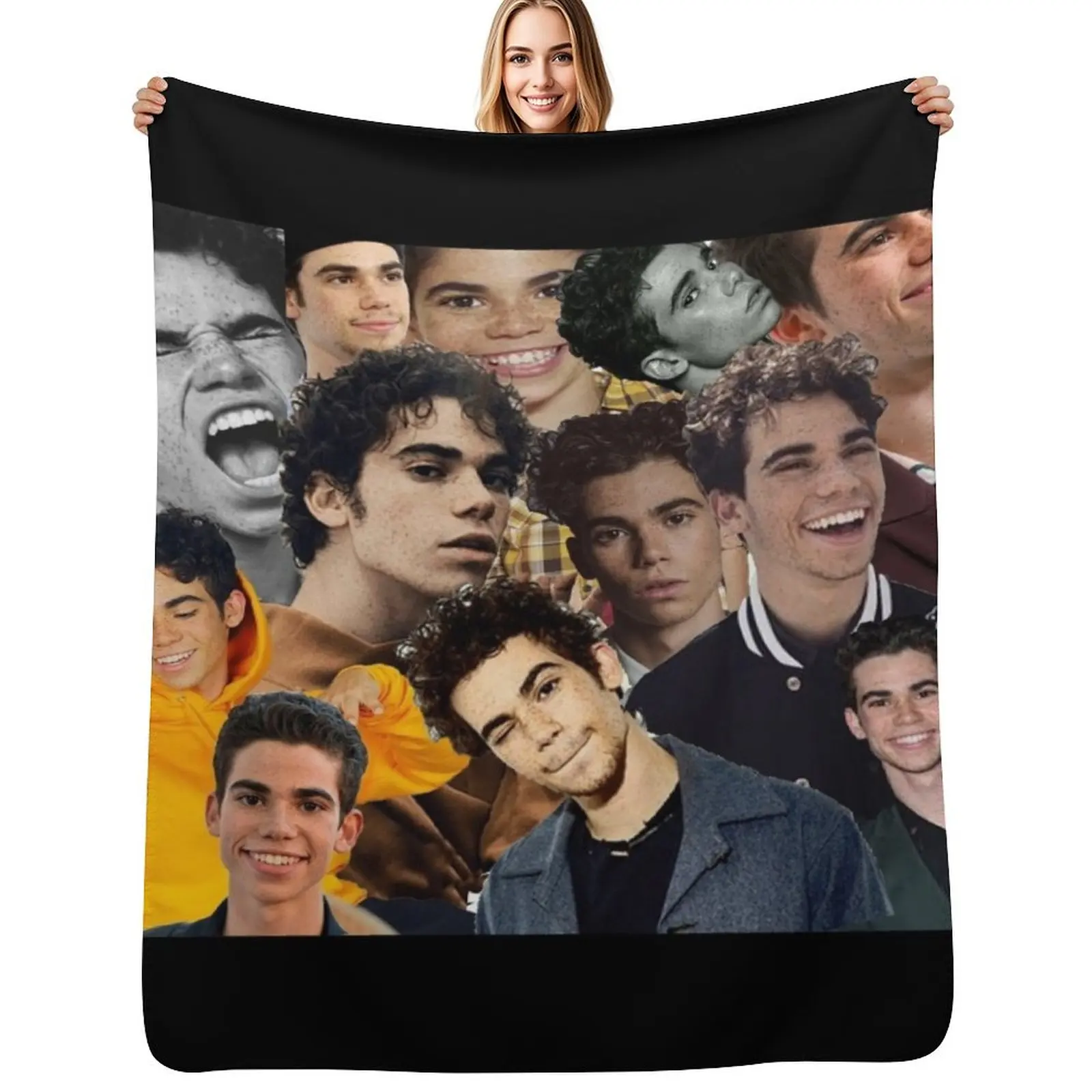 

Cameron boyce collage design 2019 Throw Blanket No Pilling Soft Warm Blanket for Bed