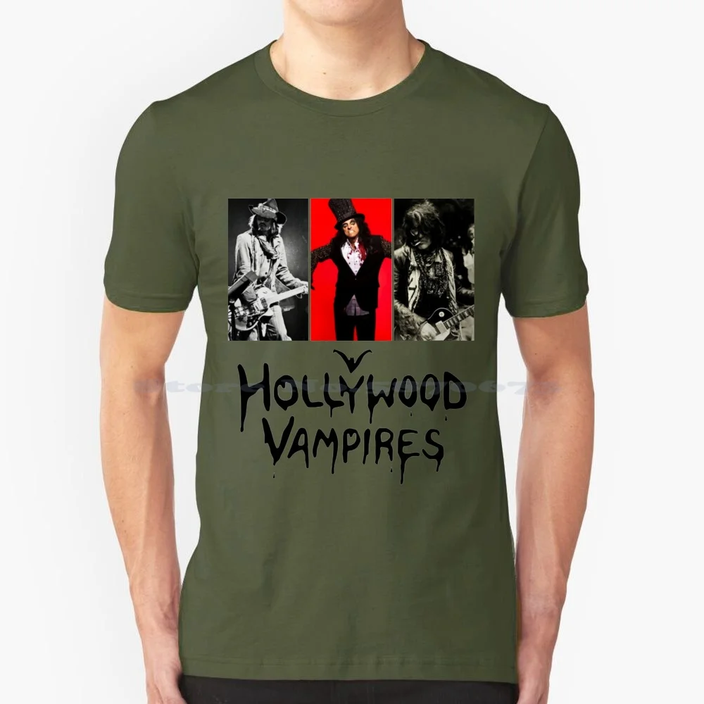 Music Rock Supergorup Vampires T Shirt 100% Cotton Tee Vampires Tour 2018 Horror Johnny Depp Love Vintage Music Movies Alice