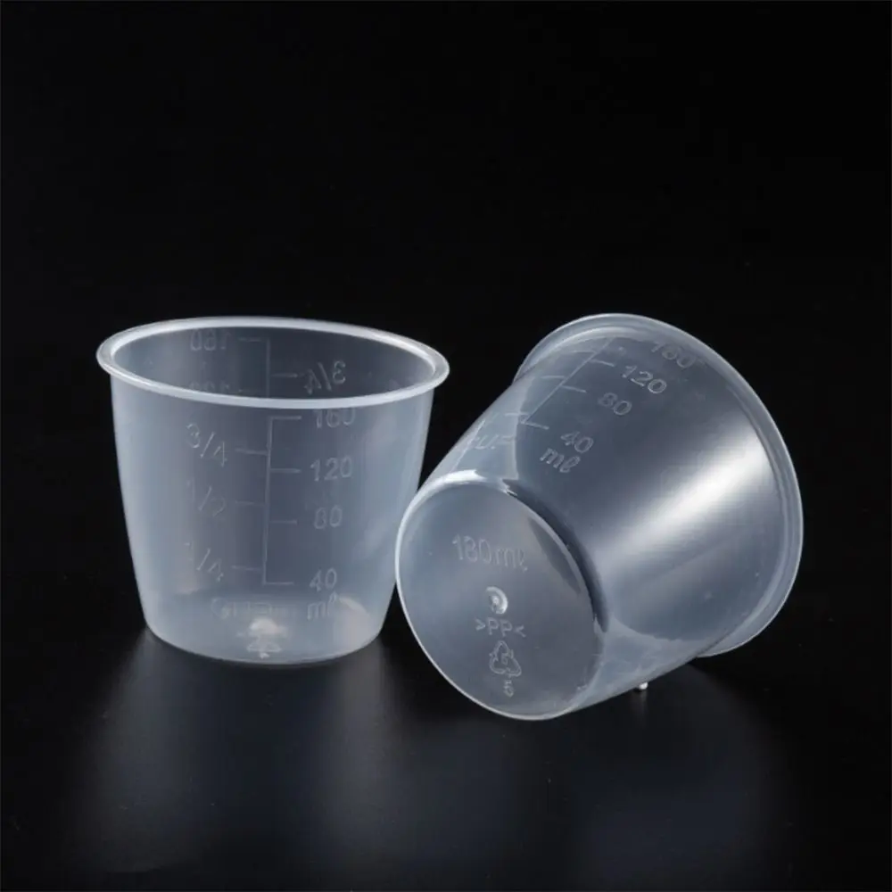 10 Pcs New Transparent Measuring Cups 160 ML PP Graduated Measuring Beaker Large Capacity Liquid Measuring Mixing Cups Home