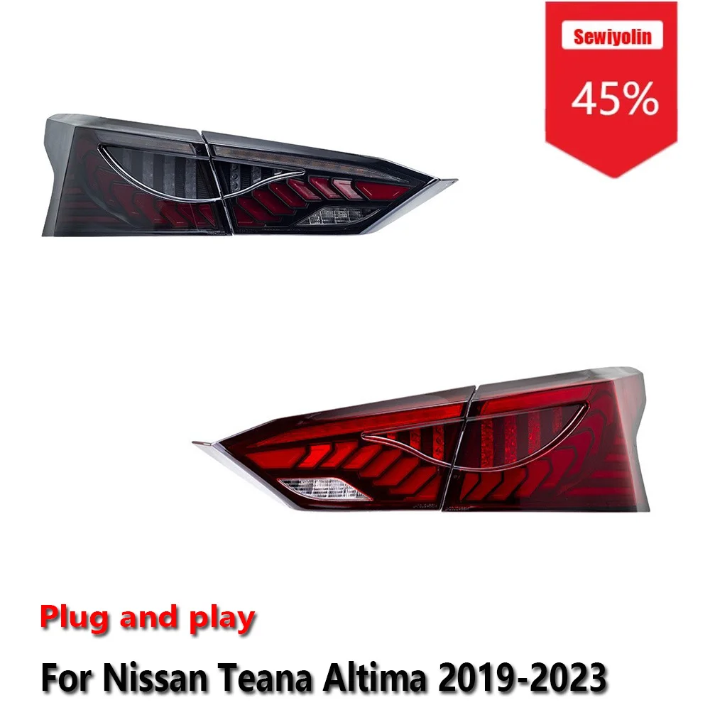 

Sewiyolin автомобильные светодиодные задние фонари в сборе для Nissan Teana Altima 2019-2023 авто противотуманные DRL тормозные указатели поворота Plug and Play