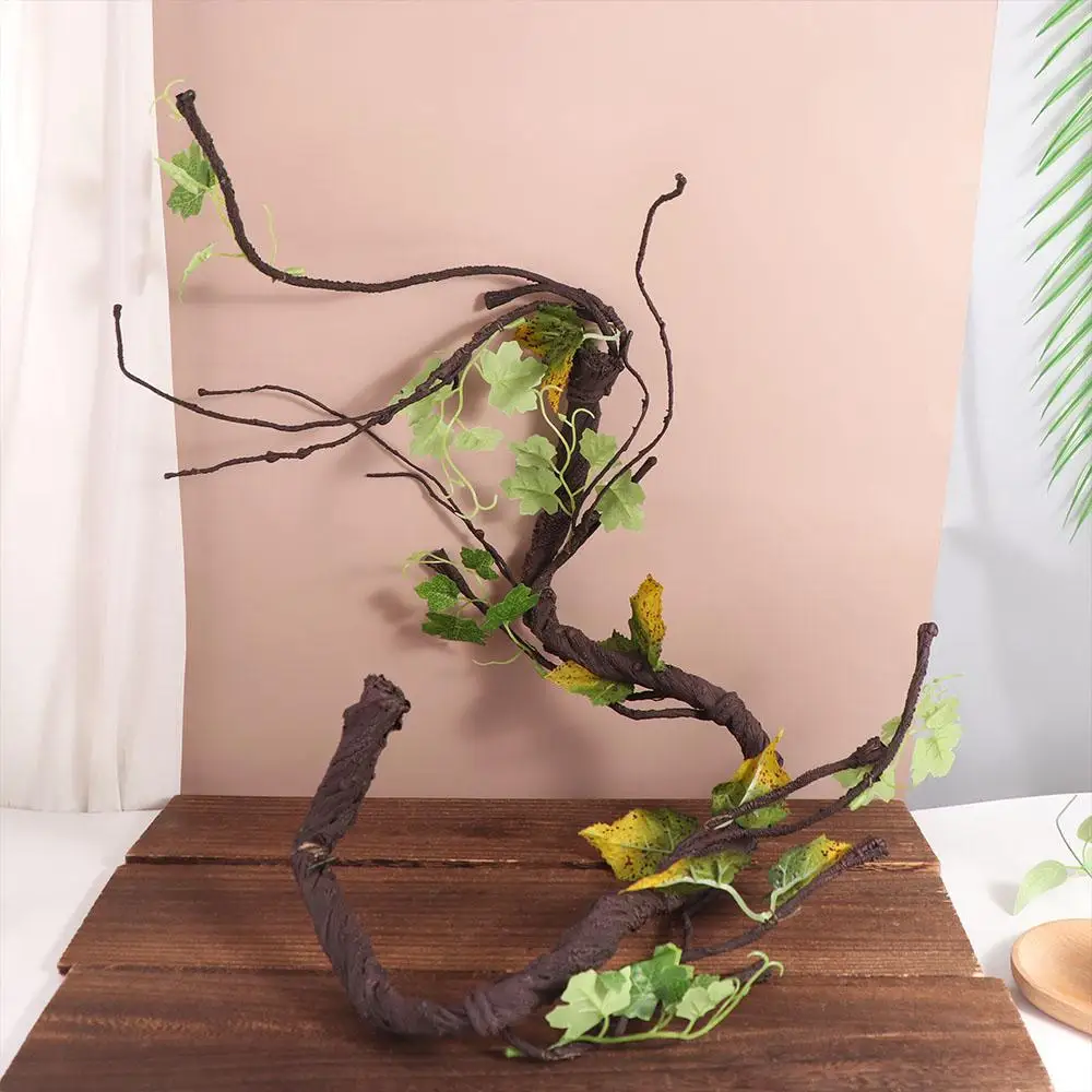 

Simulation Plastic Jungle Vines Branches Bendable Flexible Reptile Corner Branch Plastic Jungle Climbing Branches Bearded Dragon