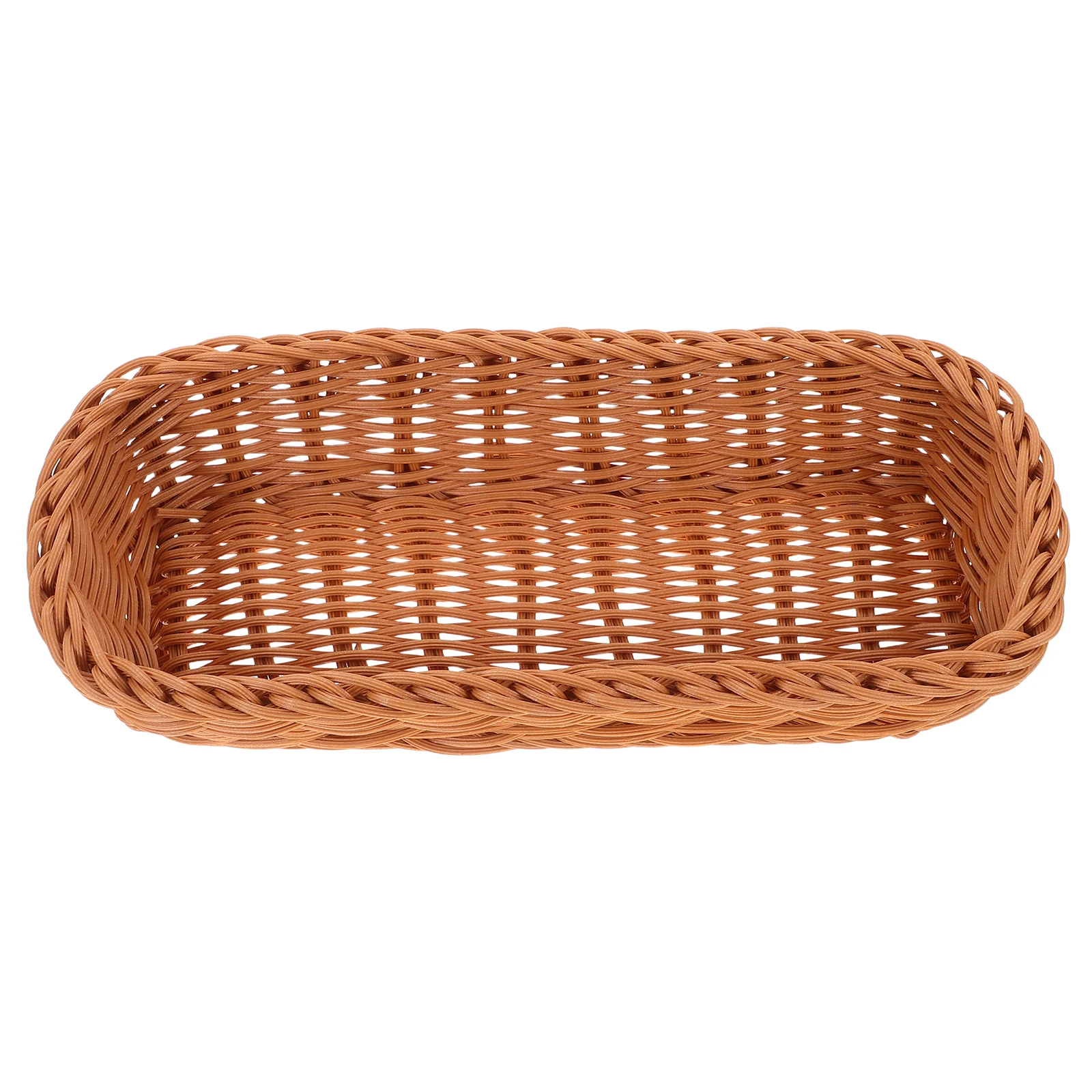 

Plastic Rattan Woven Basket Chopsticks Knife Fork Storage Small Lightweight Kitchen Tableware Holder Organizer Box