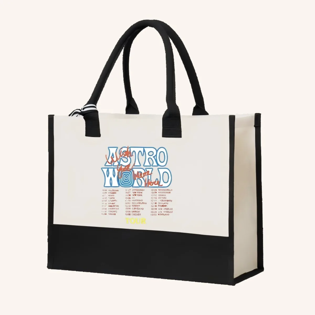 ترافيس 'No Byders 2026 وصول جديد موضة عملية واسعة قابلة لإعادة الاستخدام حمل حقيبة نمط طباعة 2 لهجة الثقيلة #4