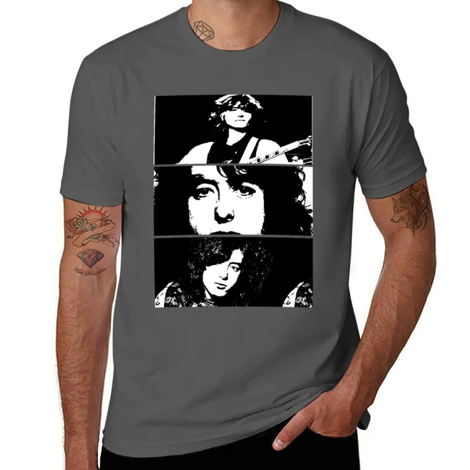 

College potrait jimmy page T-Shirt Moisture Wicking Athletic T-Shirt